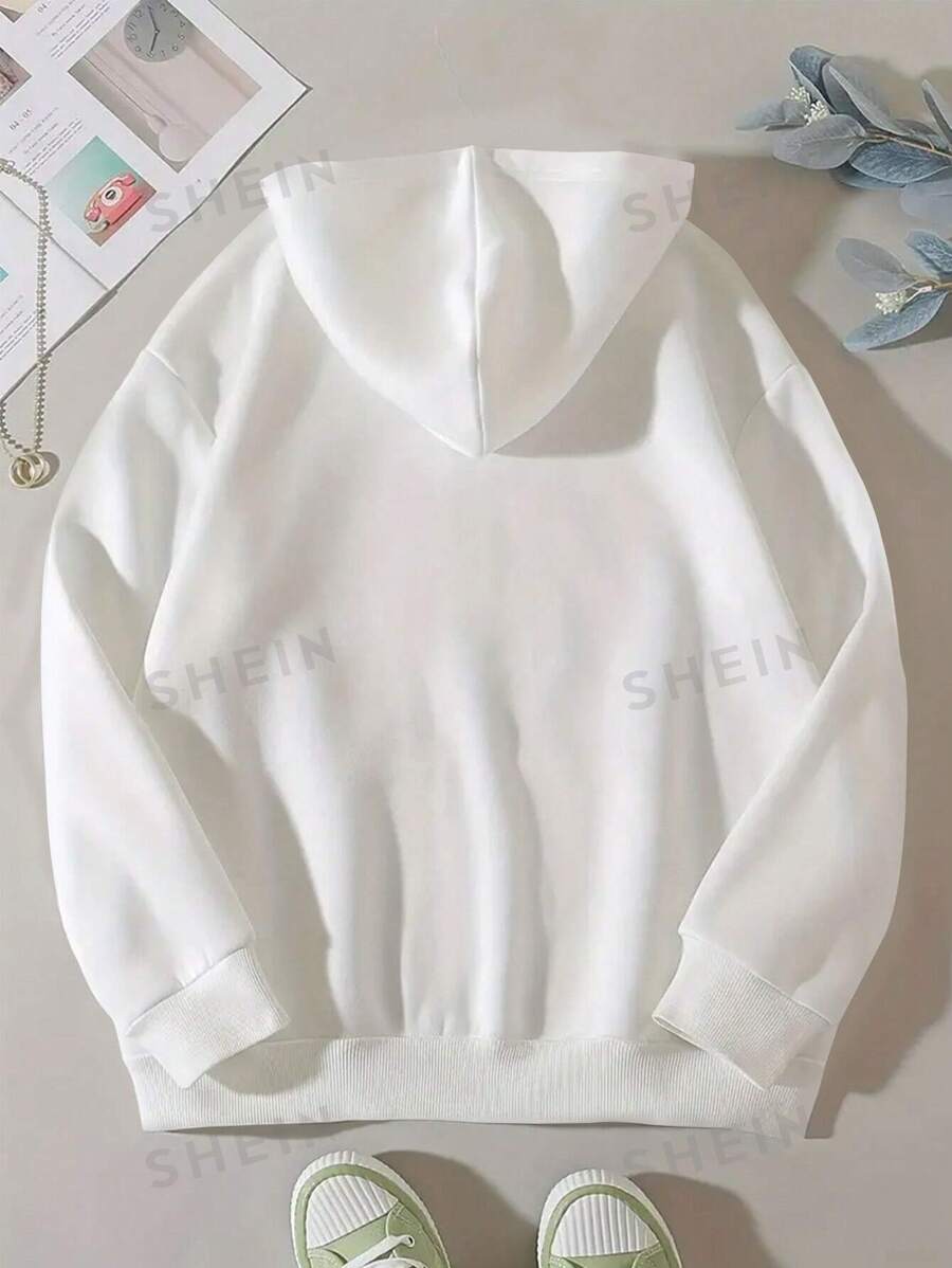 Winter Pink Butterfly Printed Zipper Hoodie For Women