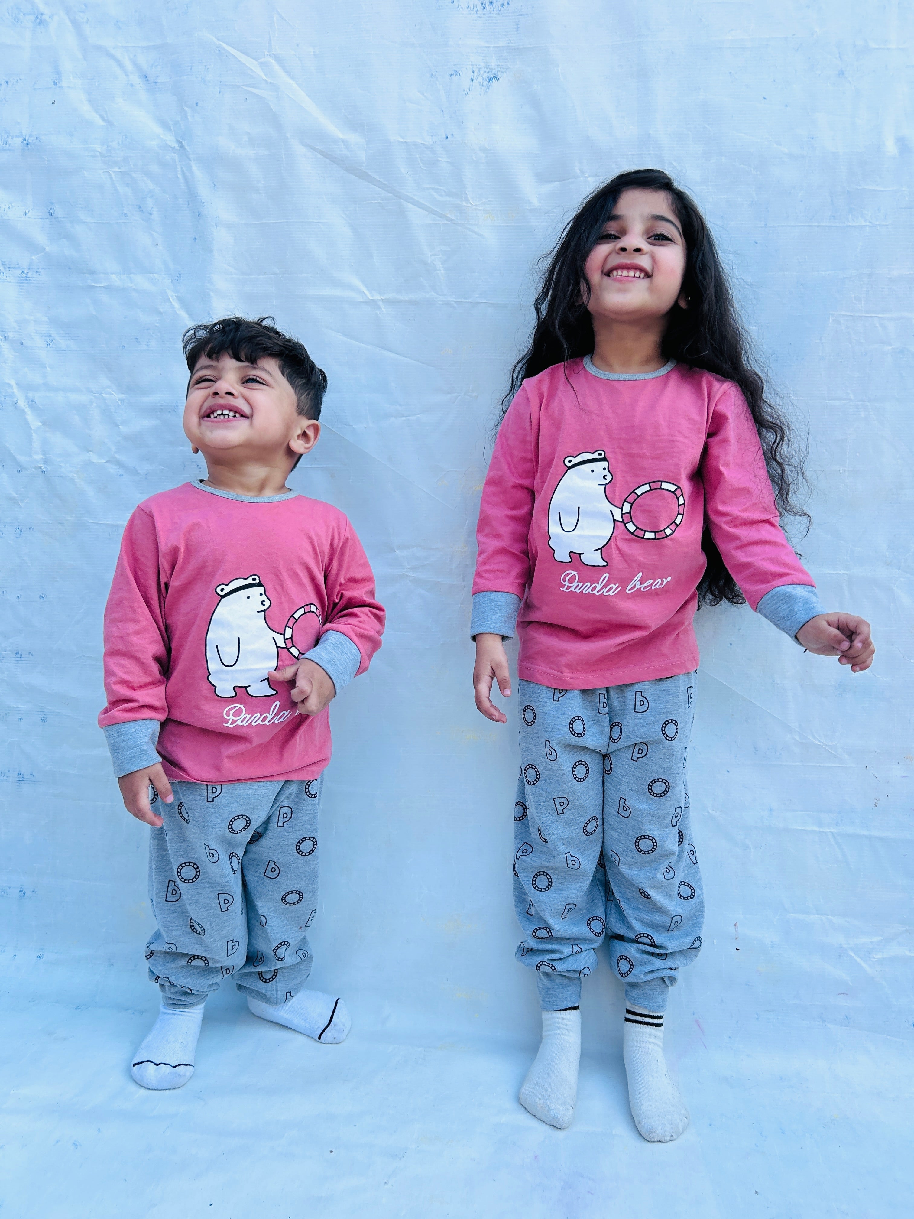 White Ring Bear Kids Wear