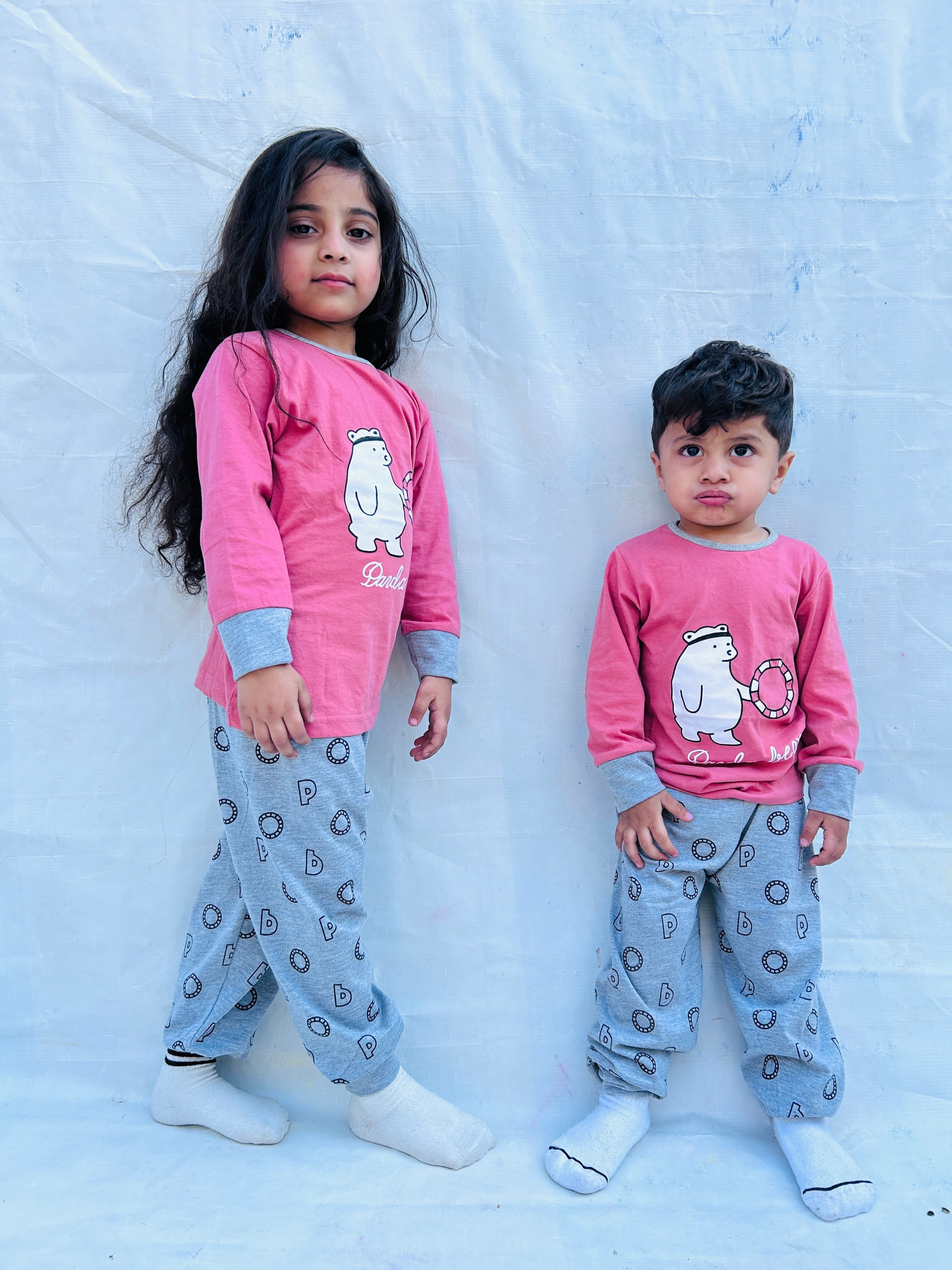 White Ring Bear Kids Wear