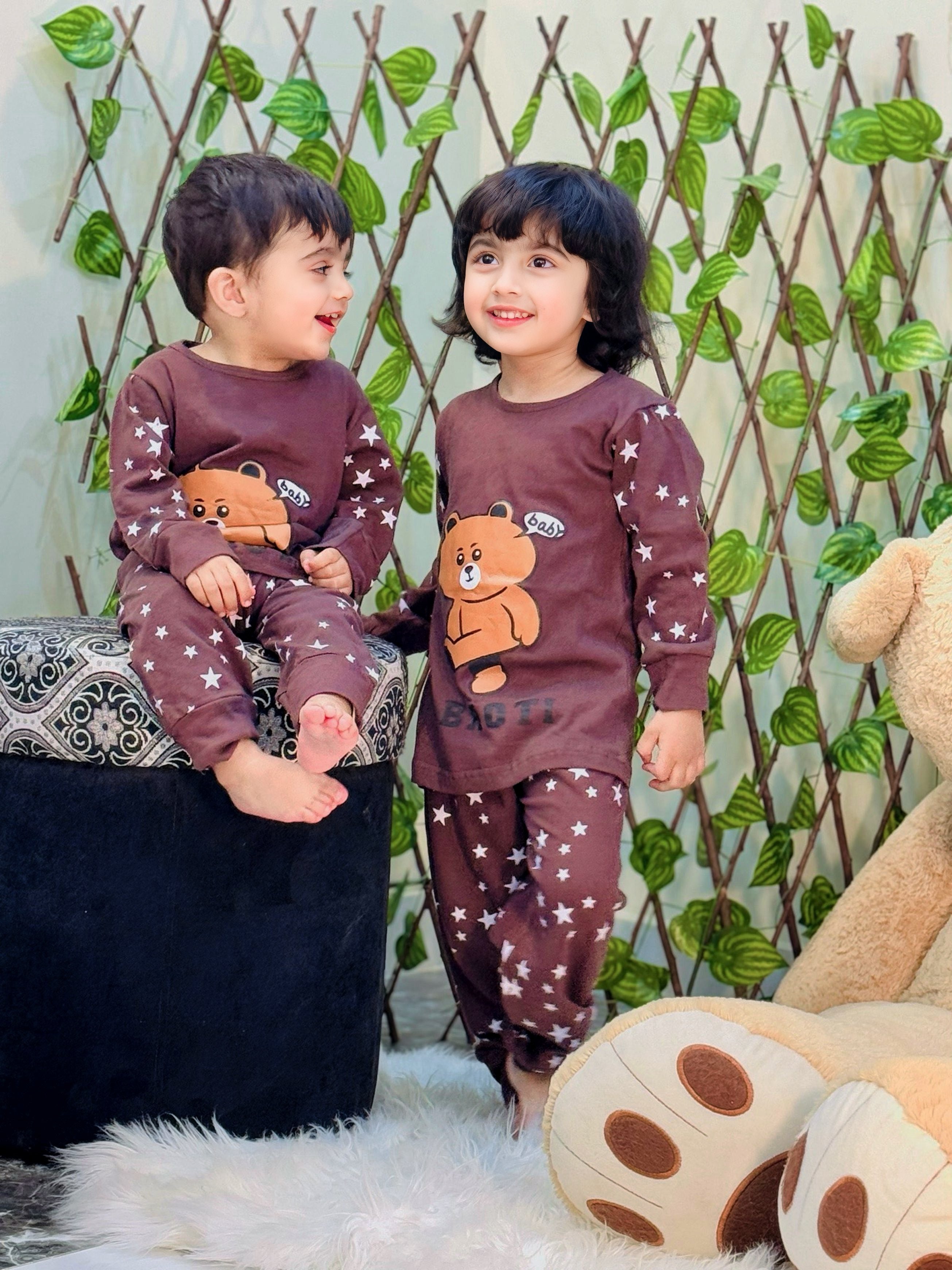 Brown Star Bear Kids Wear