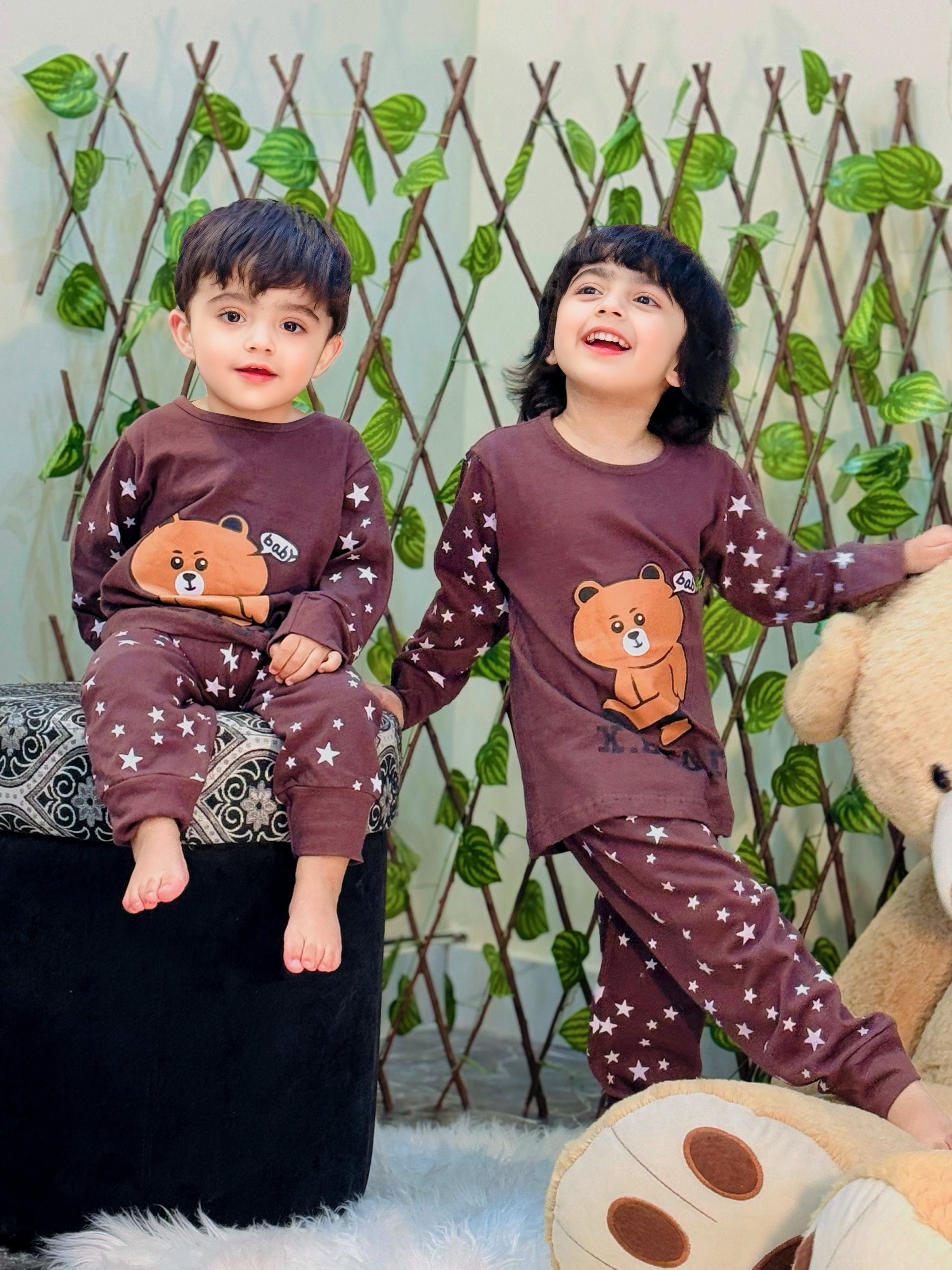 Brown Star Bear Kids Wear
