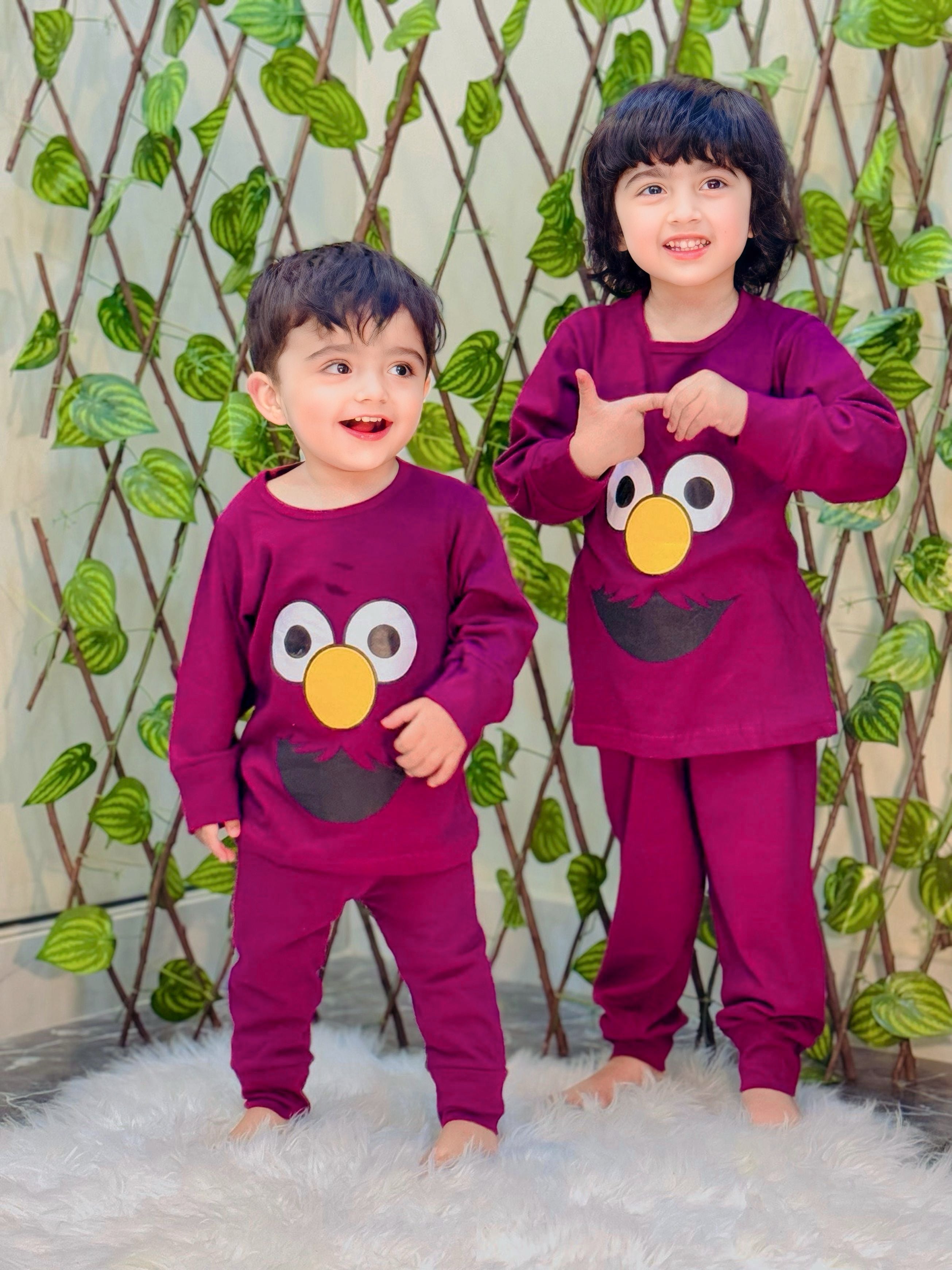 Maroon Cute Kids Wear