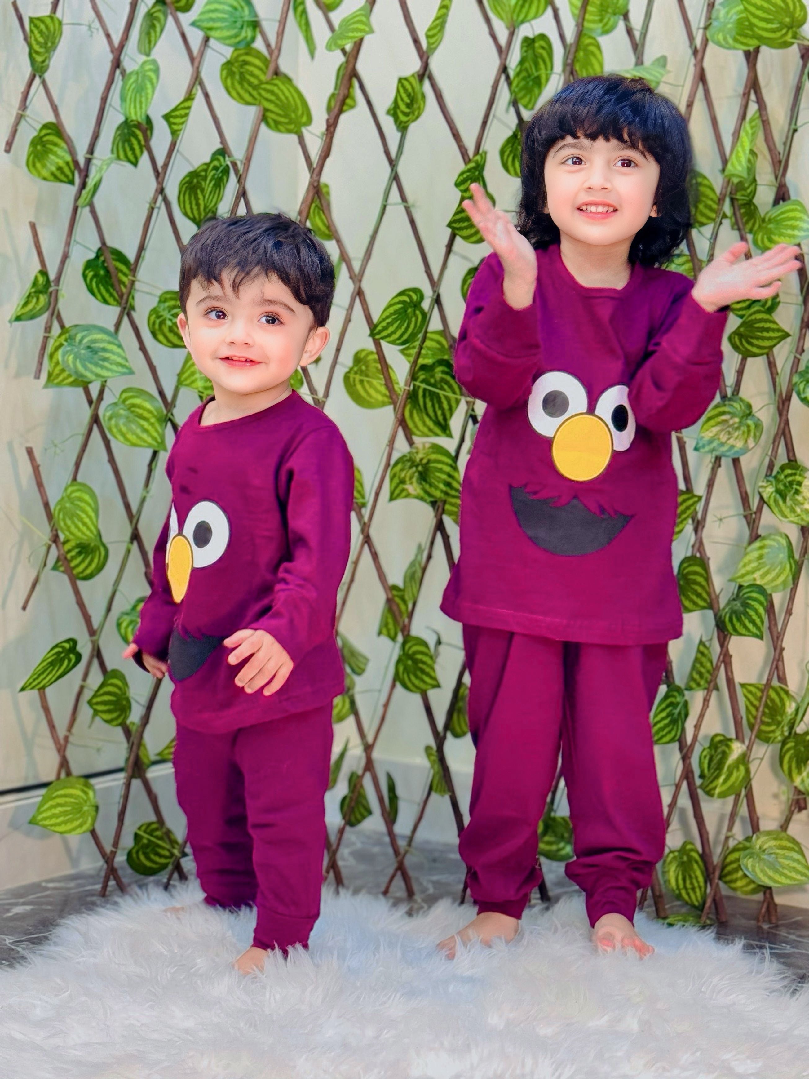 Maroon Cute Kids Wear