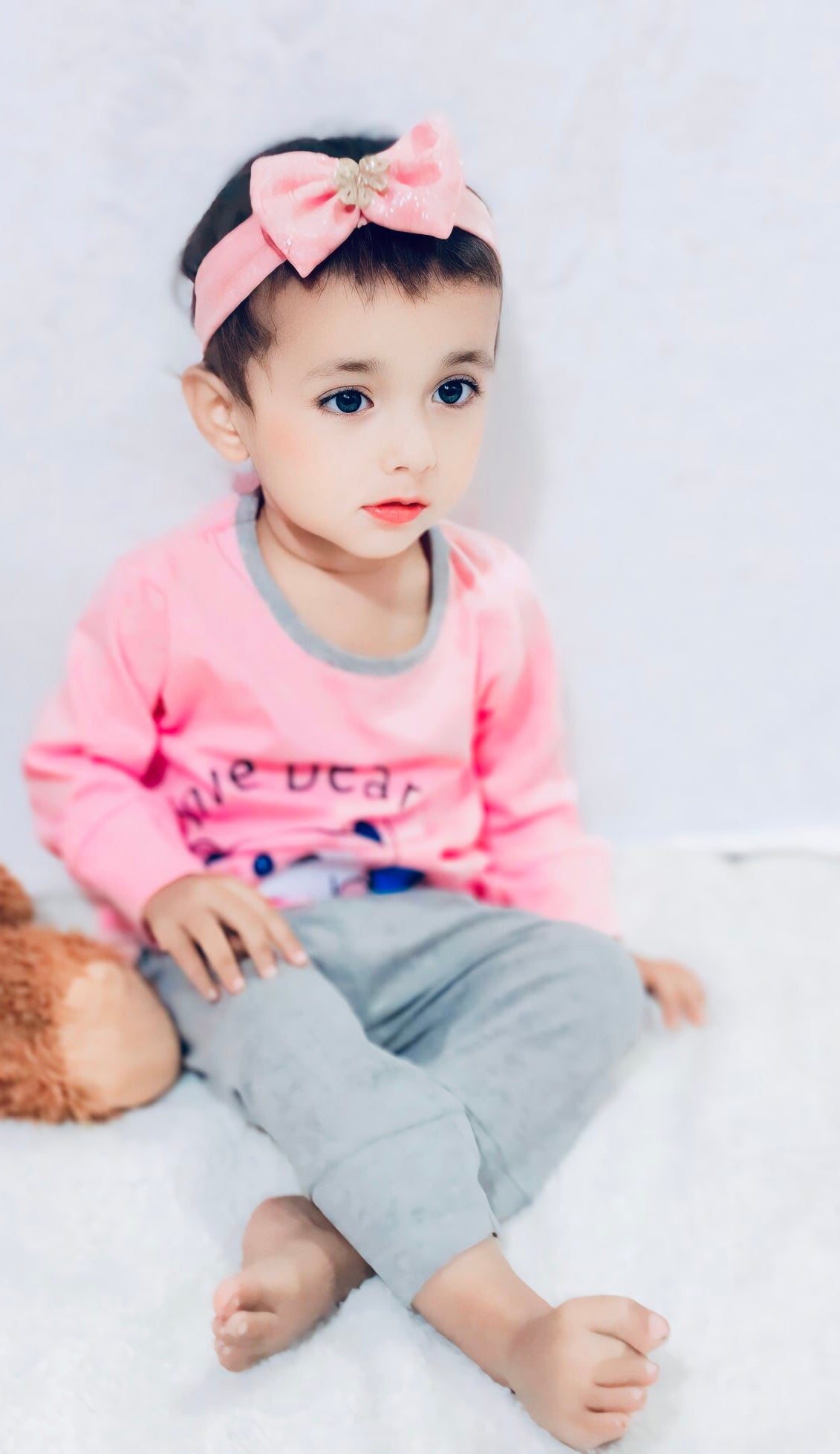 Pink Love Bear Kids Wear