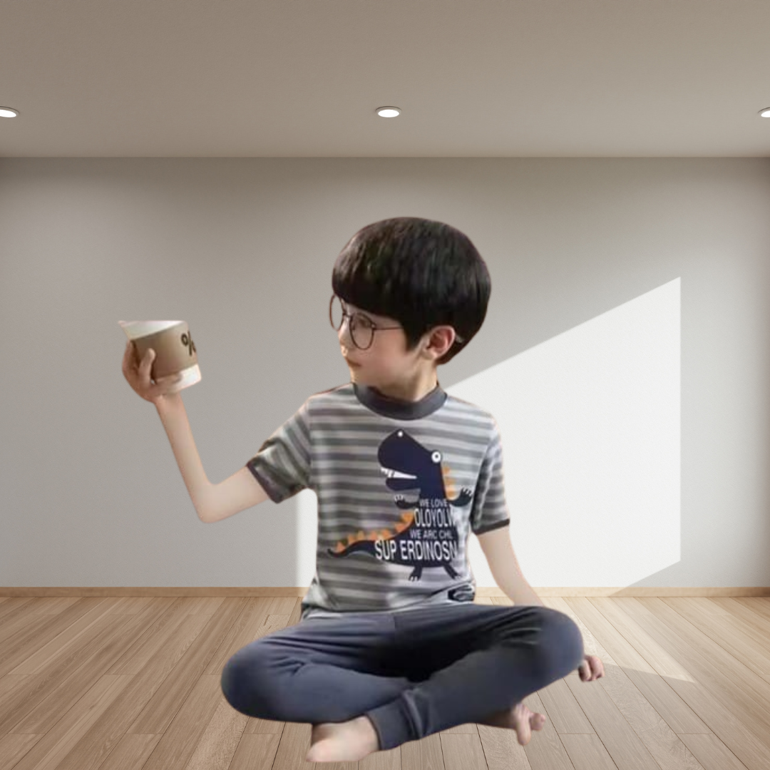 Super Dino Half Sleeve Kids Suit (Each)