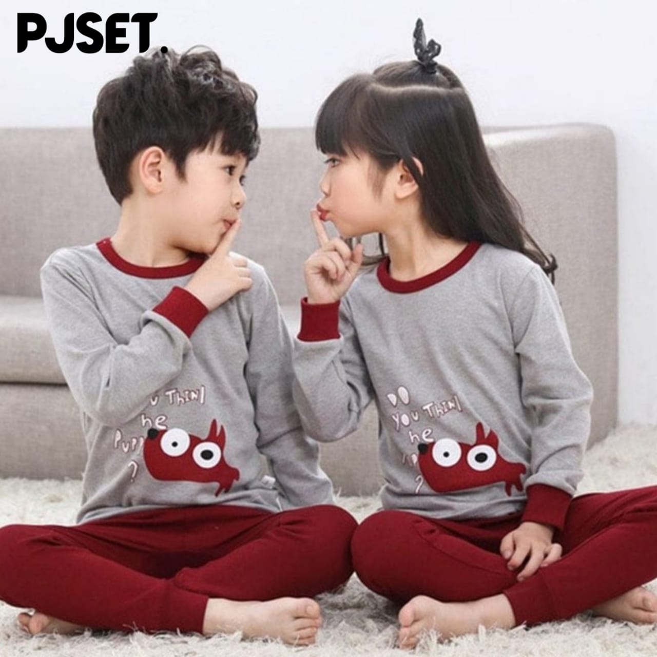 Grey Cute Kids Wear