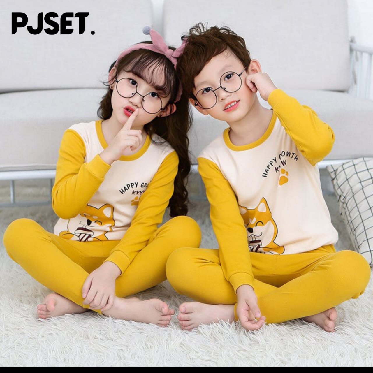 Happy Growth Cat Kids Wear