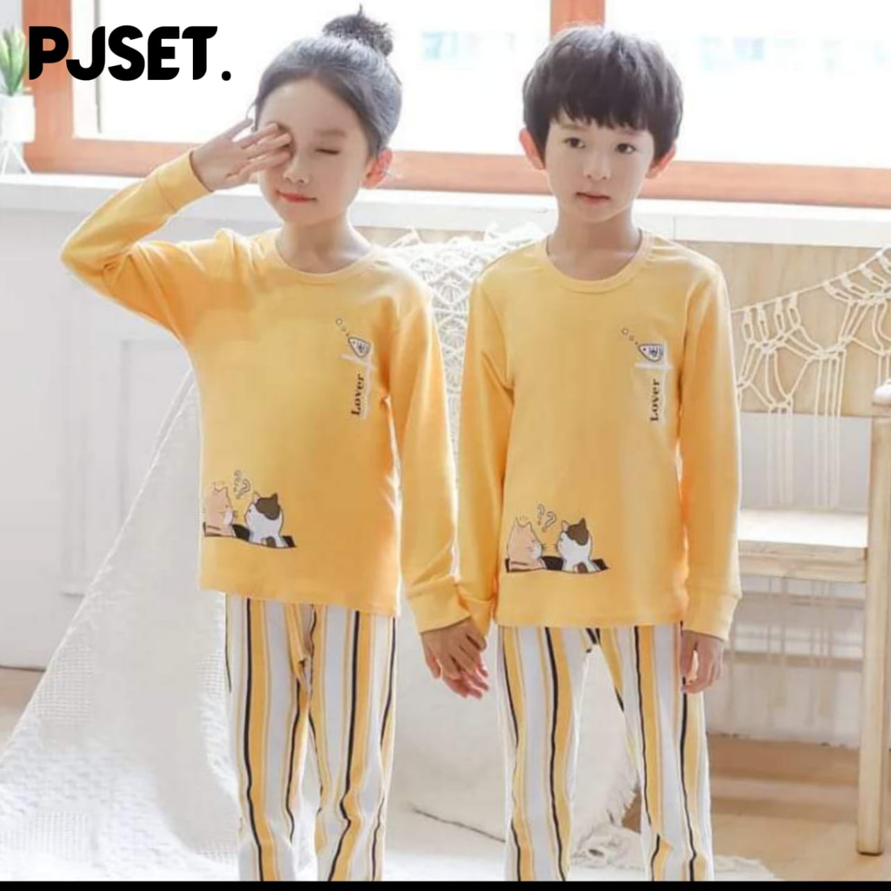Yellow Cat Kids Wear