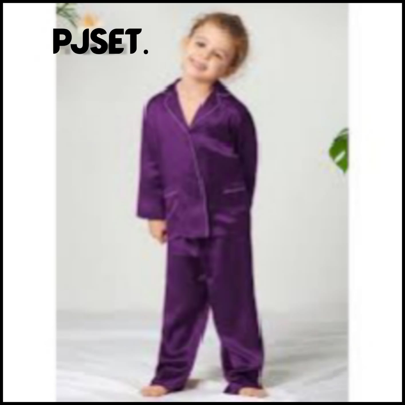 Purple Silk Pajamas  Set