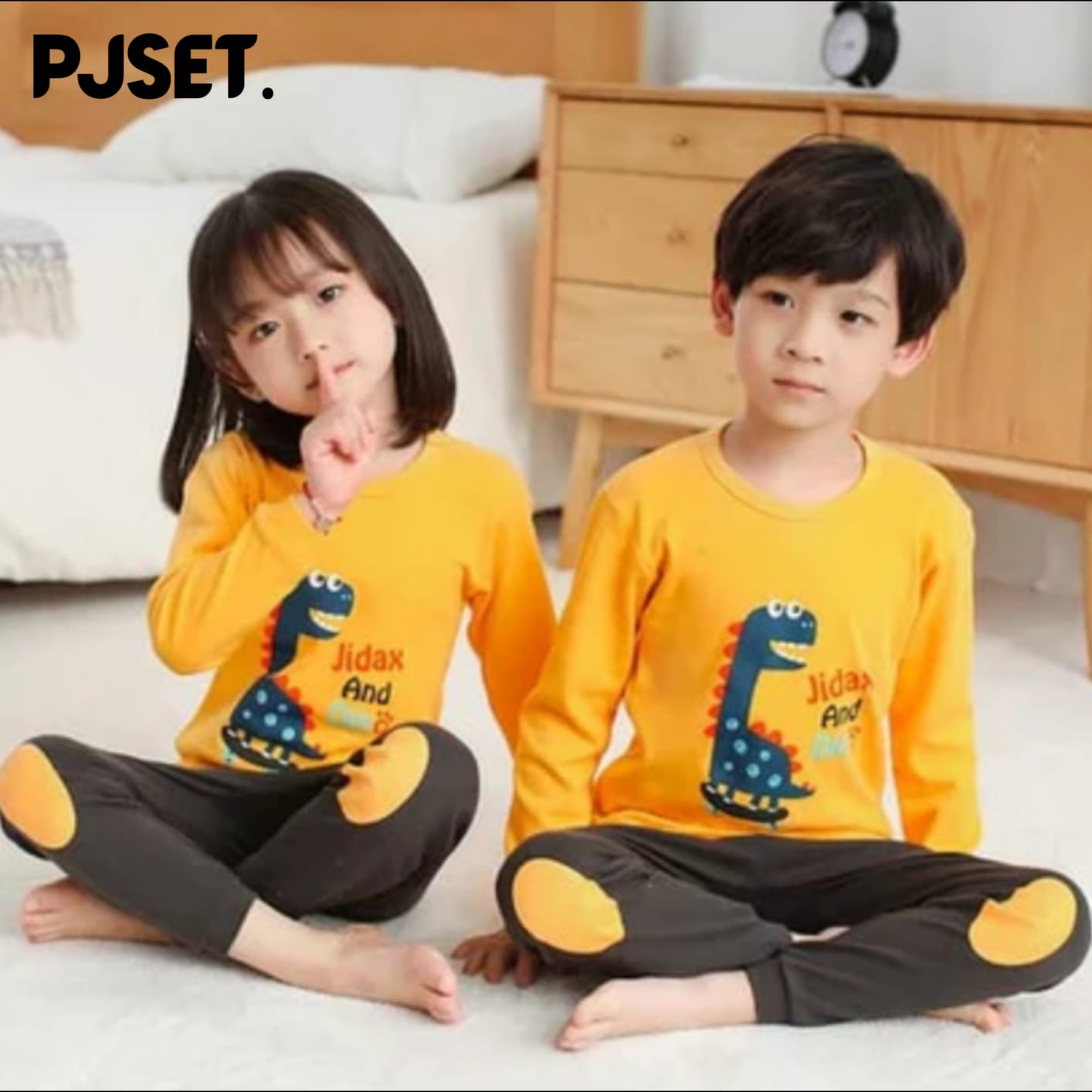 Yellow Dino Kids Wear