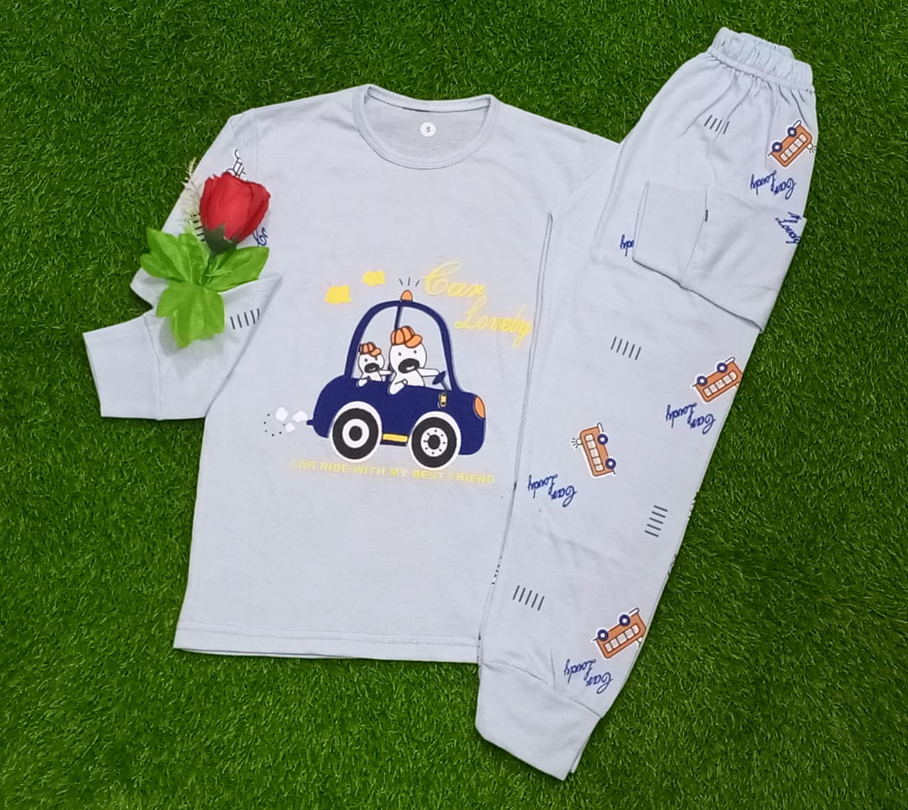 Blue Car Kids Wear