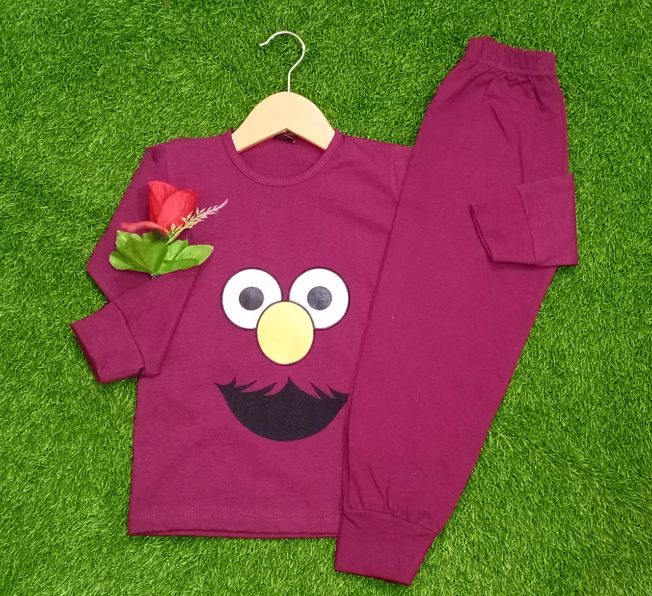 Maroon Cute Kids Wear