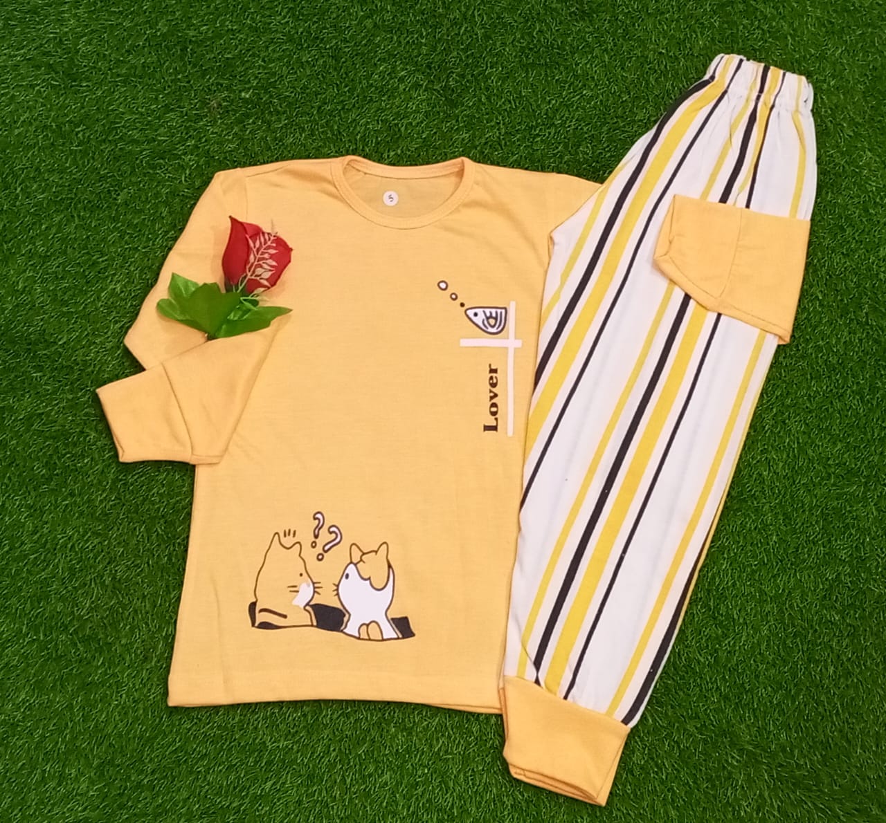 Yellow Cat Kids Wear