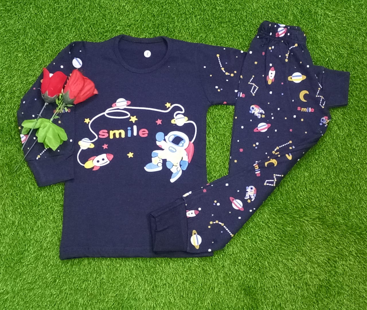 Blue Spaceship Kids Wear