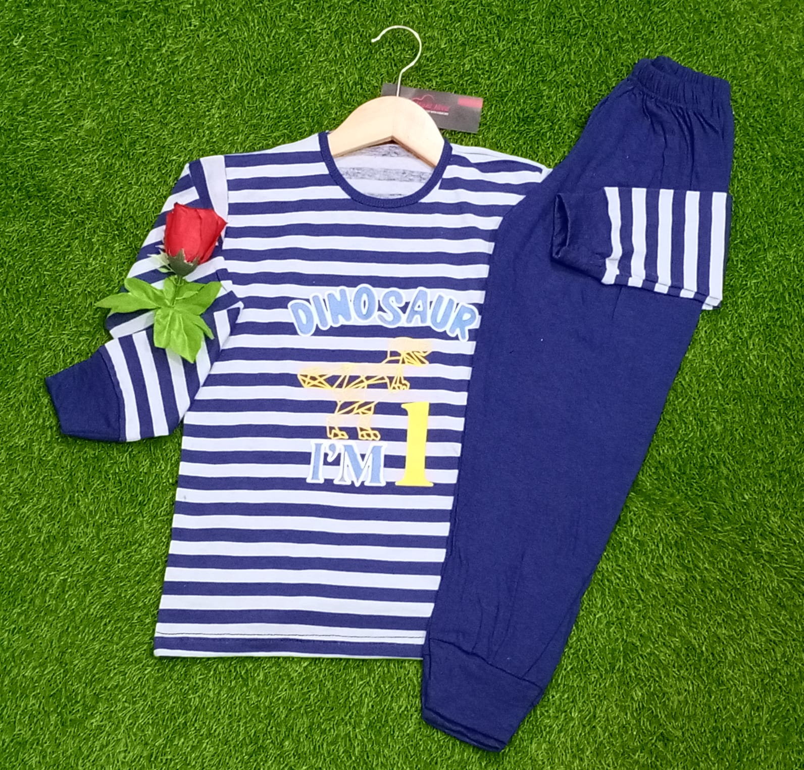 I am Blue Dino Kids Wear