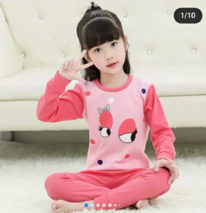 Pink Eyes  Half Sleeve Kids Suit (Each)