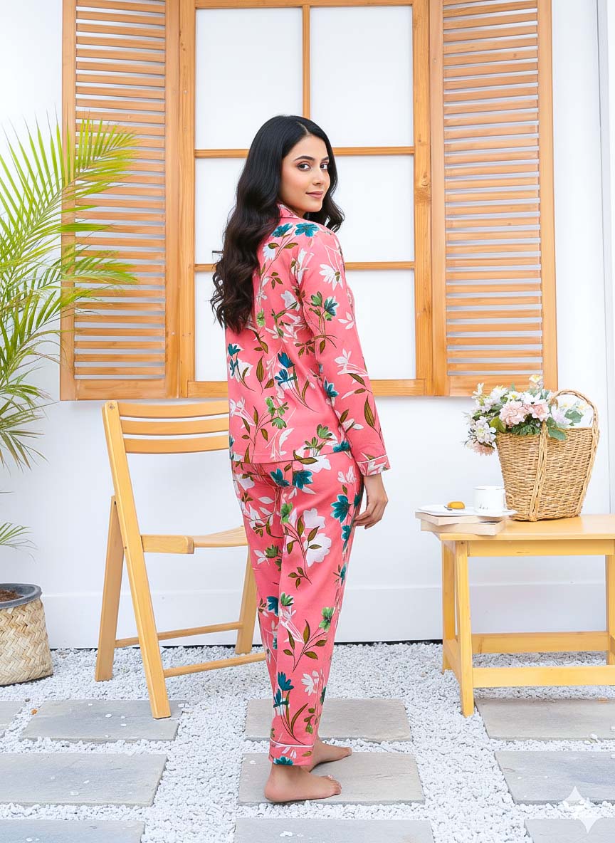 Imported Linen Printed Jamsine PJ Set-LP5