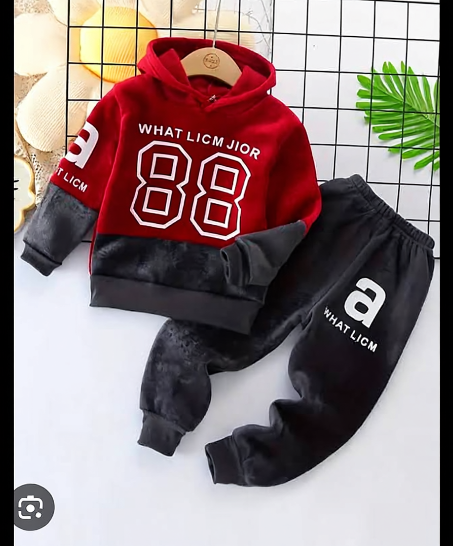 Red 88 Sport Printed Kids Winter Suit ( Each )