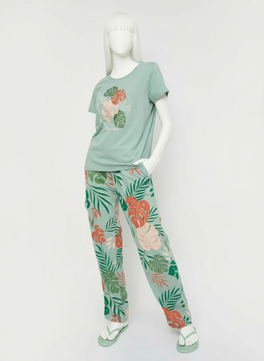 Tropical Printed Night Suits