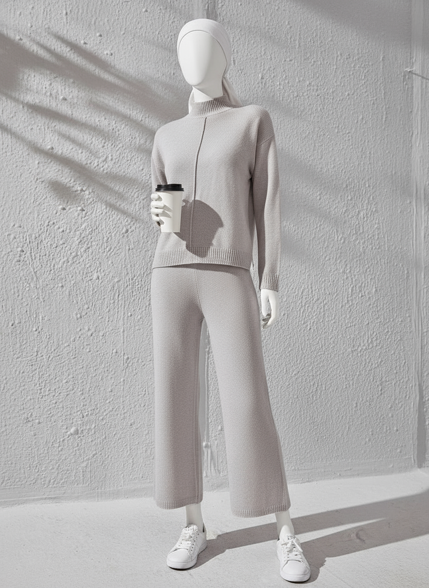 Winter Grey Basic 2 PC Co-Ord Set