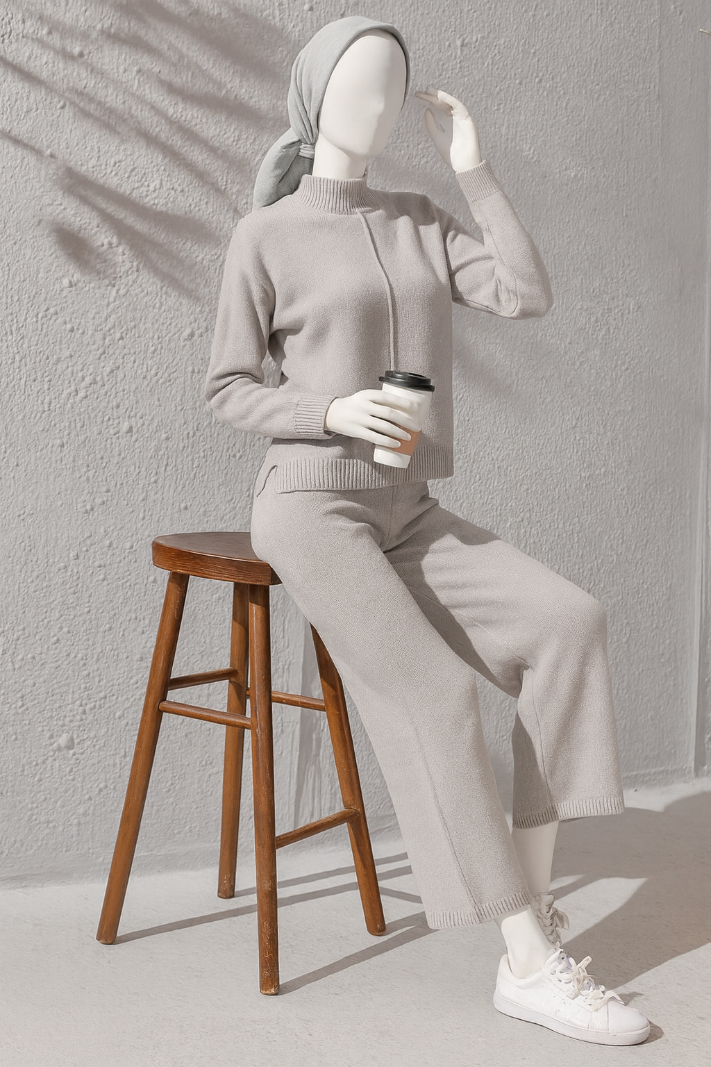 Winter Grey Basic 2 PC Co-Ord Set