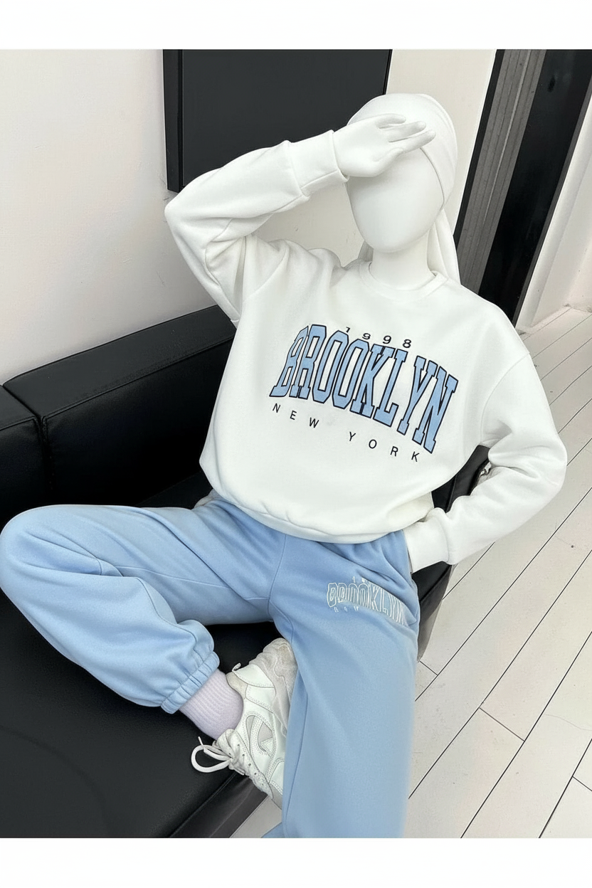 Winter Sky Brooklyn Printed Co-Ord Set For Women