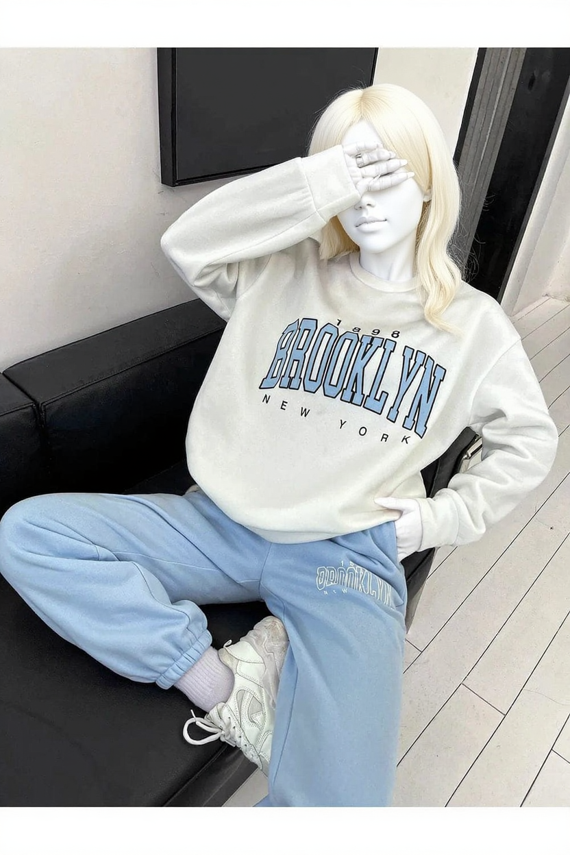 Winter Sky Brooklyn Printed Co-Ord Set For Women